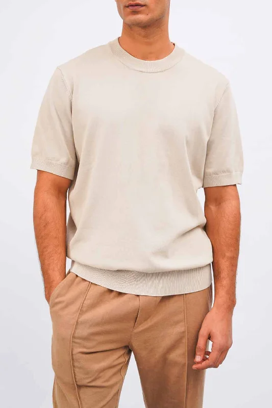 Men's Shirts with Floral PrintsKNIT T-SHIRT