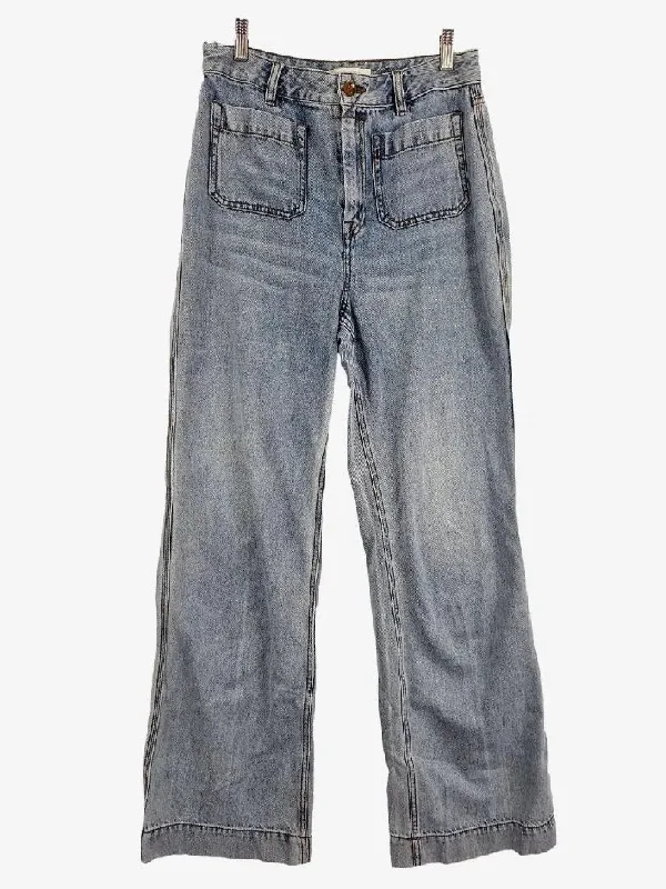 Men's Jeans Made from Recycled MaterialsZimmermann Sailor Pocket Light Wash Jeans Size 14