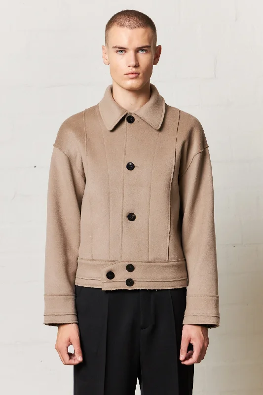 Men's Coats for Cold WeatherShort Jacket Beige