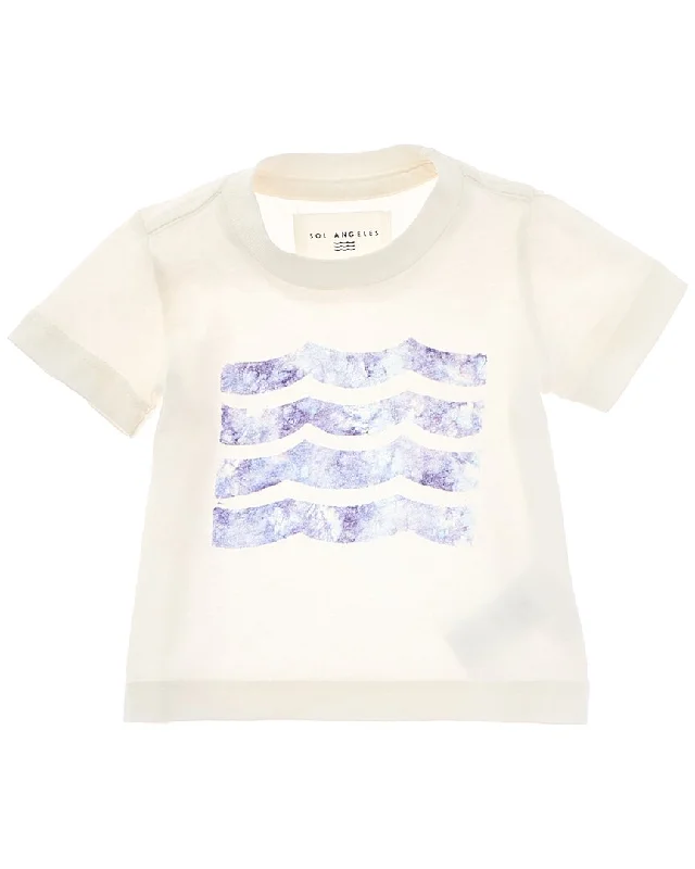 Men's Shirts with Embellished CollarsSol Angeles Tides Waves Crew T-Shirt