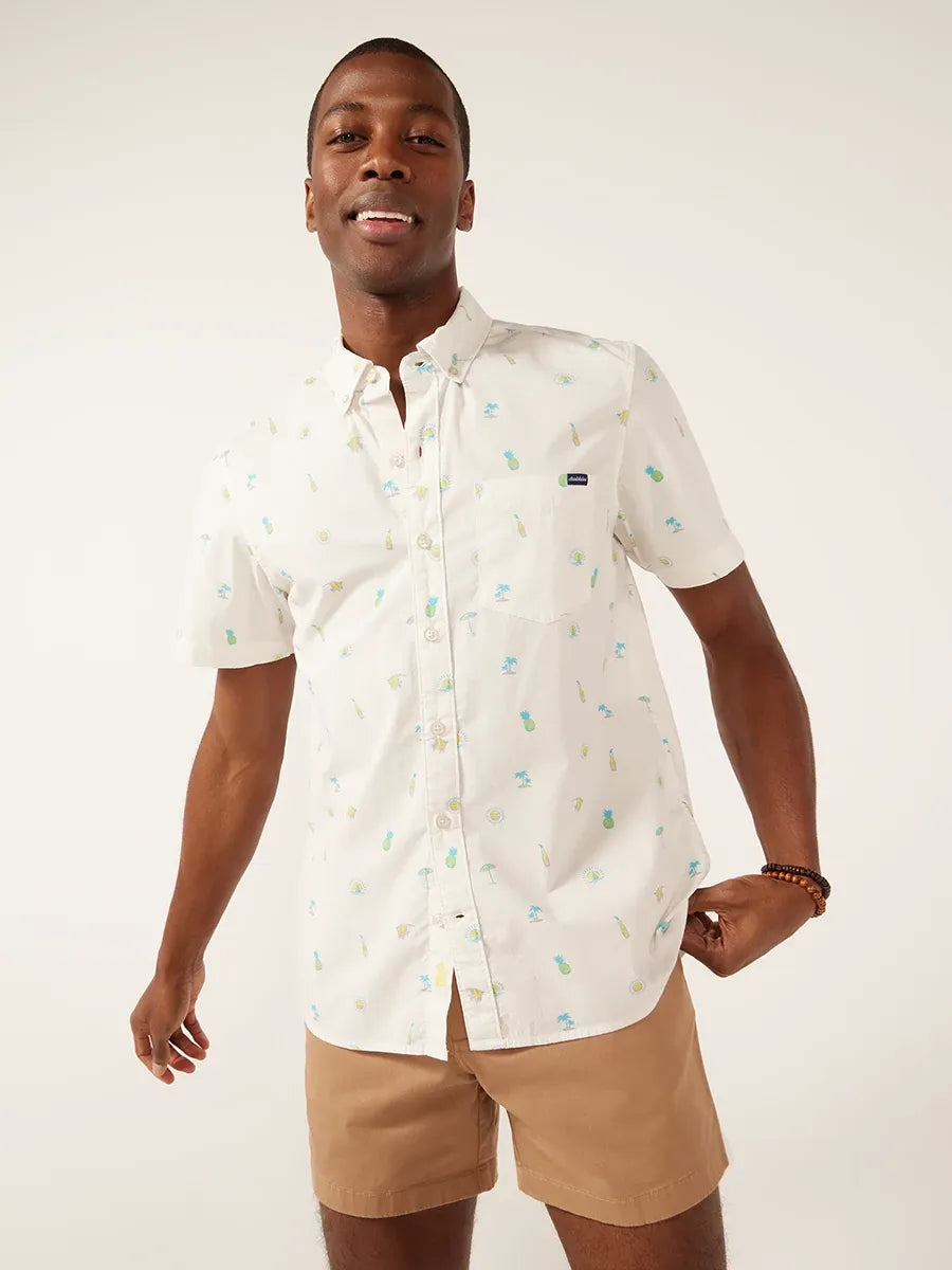 Men's Muscle Fit T-Shirts for a Body-Hugging FitChubbies The Straight, No Chaser Short Sleeve Sport Shirt - Off White - Pattern Base (Includes Plaids) Men's Muscle Fit T-Shirts for a Body-Hugging FitChubbies The Straight, No Chaser Short Sleeve Sport Shirt - Off White - Pattern Base (Includes Plaids)