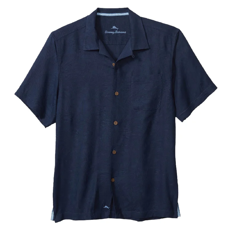 Men's Timeless Dress Shirts for Enduring StyleTommy Bahama Tropic Isle Camp Shirt - Navy Men's Timeless Dress Shirts for Enduring StyleTommy Bahama Tropic Isle Camp Shirt - Navy