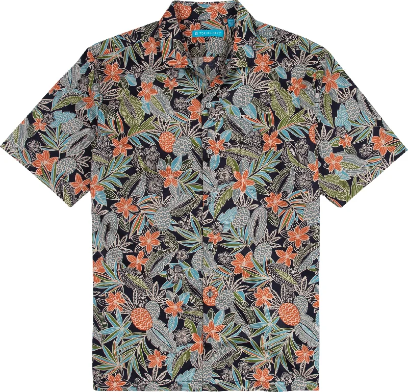 Stylish Men's Graphic T-ShirtsTori Richard Tropbatik Cotton Lawn Camp Shirt - Navy Stylish Men's Graphic T-ShirtsTori Richard Tropbatik Cotton Lawn Camp Shirt - Navy