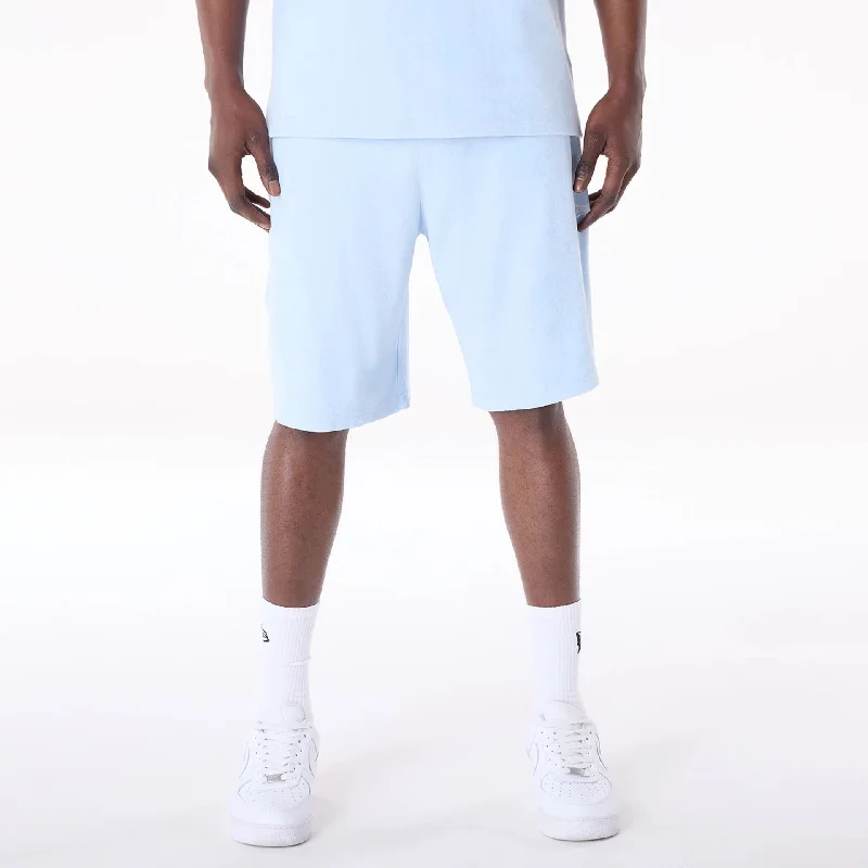 Men's Twill Pants for a Dressy LookNew Era Towelling Pastel Blue Shorts