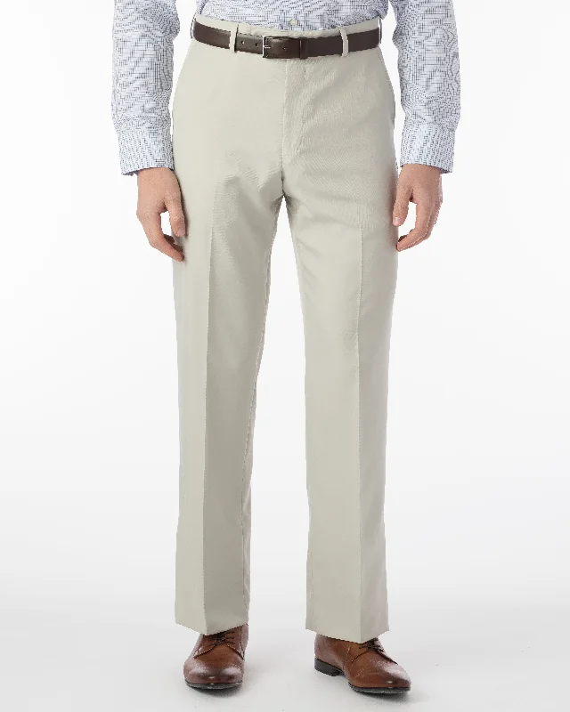 Men's Tapered Pants for a Slimming EffectBallin Pants - Dunhill Micro Nano Perf Gab - Cream