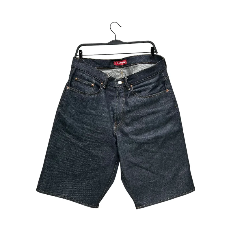 Dark Indigo Men's JeansSupreme/Shorts/34/Cotton/NVY/RIGID BAGGY DENIM SHORT