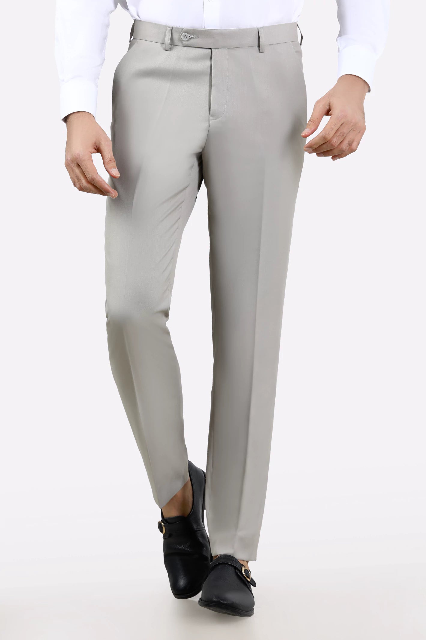 Sand Regular Fit Formal Trouser