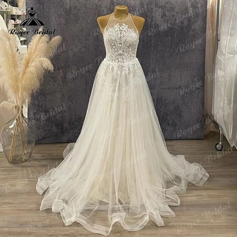 Roycebridal BRIDE,BRIDE EXPLORE All Wedding Dresses,BRIDE EXPLORE Custom Wedding Dresses ๐,BRIDE EXPLORE Plus SizeElegant Tulle A Line Boho Wedding Dress Halter Neckline 2025 Vestido De Novia Ivory A Line Civil Bridal Beach Gowns Lace Bodice Roycebridal BRIDE,BRIDE EXPLORE All Wedding Dresses,BRIDE EXPLORE Custom Wedding Dresses ๐,BRIDE EXPLORE Plus SizeElegant Tulle A Line Boho Wedding Dress Halter Neckline 2025 Vestido De Novia Ivory A Line Civil Bridal Beach Gowns Lace Bodice