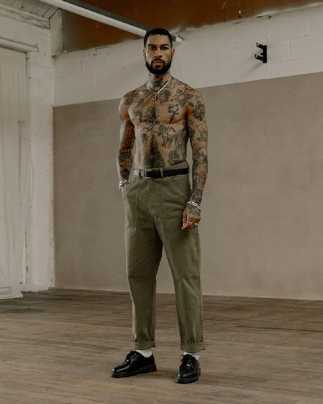 Layered Men's Overalls304 Service Fatigue Pants - Olive