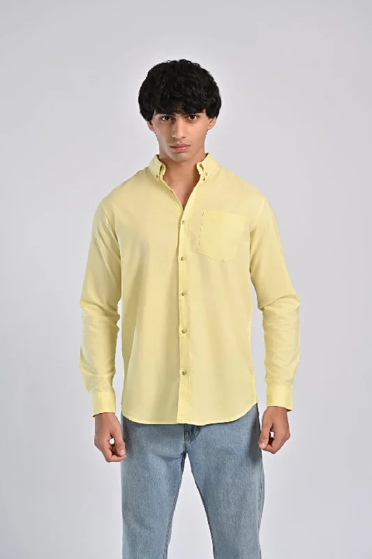 Men's Solid-Color Block Shirts for a Bold StatementBUTTON DOWN OXFORD SHIRT