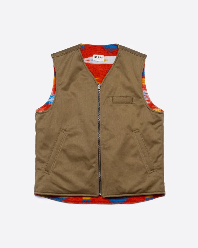 Men's Coats with Ripstop FabricLtd. Edition Deck Vest Joshua Wool Drap/Red