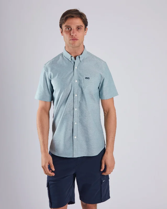 Men's Breathable Shirts for Warm ClimatesRyan Oxford SS Shirt Dark Forest