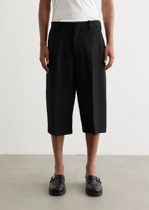 Men's Pants with Slant PocketsRany Heavy Wool Twill Shorts