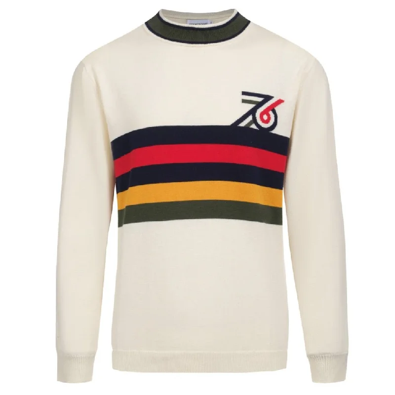 Men's Shirts for Outdoor ActivitiesMen's apricot striped 1996 knit t-shirts
