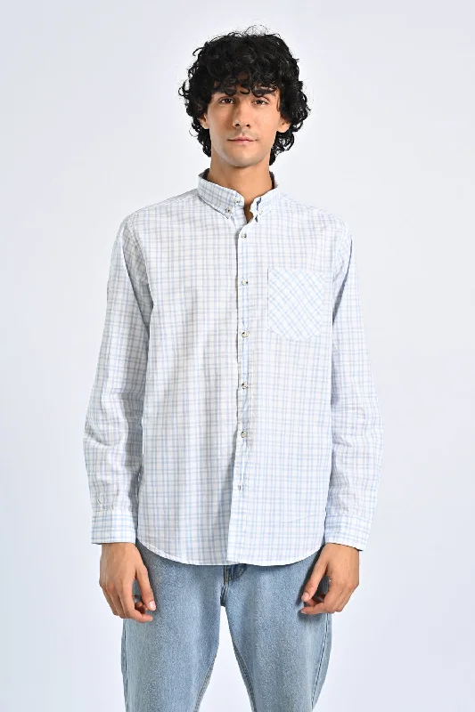 Men's Tab-Collar Shirts for a Crisp LookCHECK SHIRT