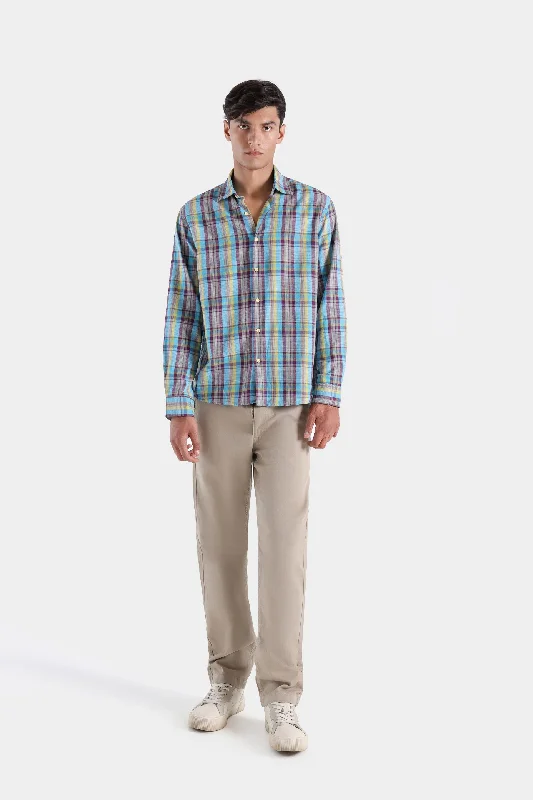 Men's Designer Dress Shirts for High-End FashionCheckered Shirt