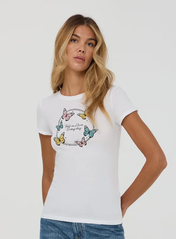 Men's Shirts with Appliquéd SleevesWoman Short-sleeved T-shirt