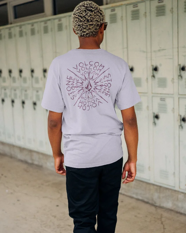 Winter Men's JeansSpiraling Short Sleeve Tee - Light Purple