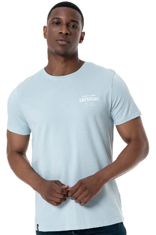Men's Shirts with Animal PrintsGraphic Back T-Shirt _ 151903 _ Pale Blue