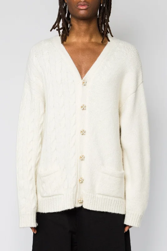 Men's Patterned Pants with StripesVetements Split Cardigan