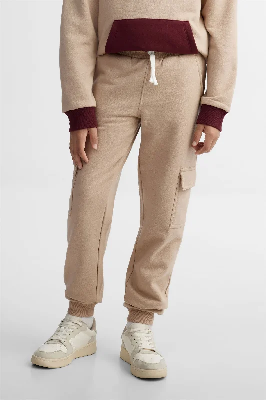 Cool Men's JeansPantalon jogger cargo coton ouaté - Ado garçon