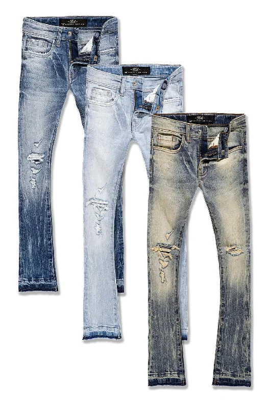 Premium Quality Men's Jeans for Every OccasionKids Stacked Attitude Denim 3 Pack