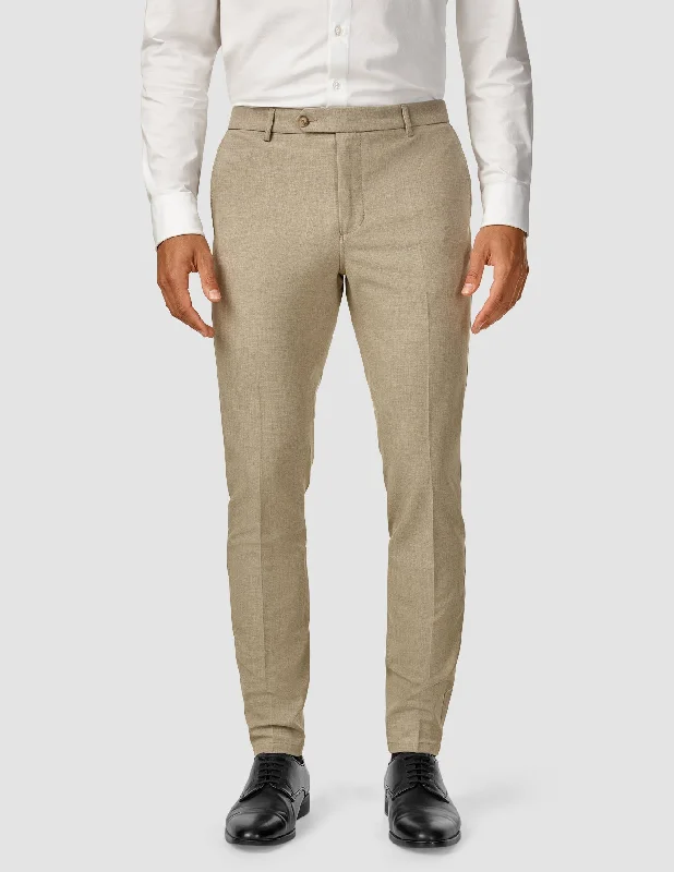 Men's Running Pants for ExerciseEssential Suit Pants Slim Beige Melange