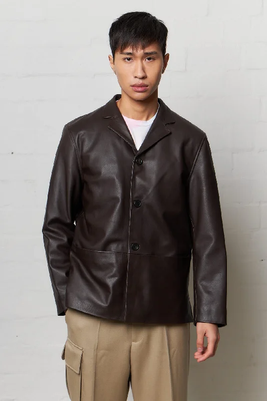 Practical Men's RaincoatsDonny Leather Blazer