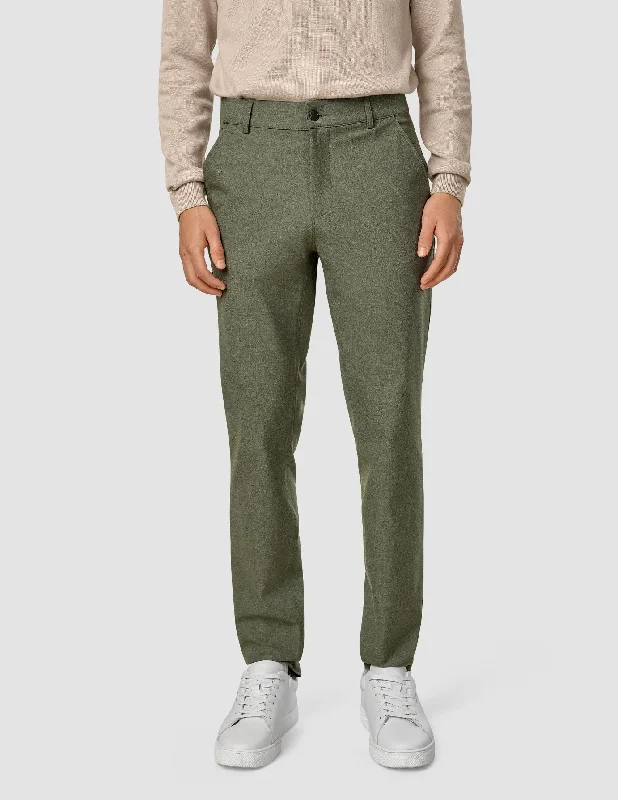 Men's Pants with Back PocketsEssential Pants Slim Nightfall Green Melange