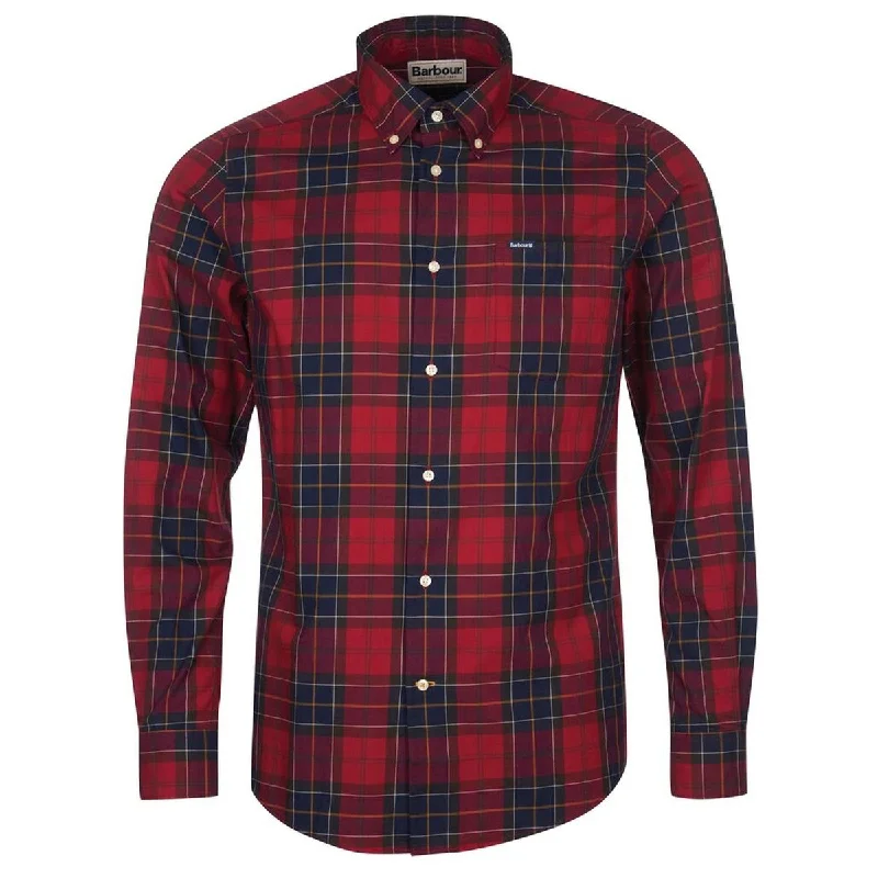 Men's Floral Print Shirts for Spring and SummerBarbour Men's Wetheram Tailored Shirt in Red Men's Floral Print Shirts for Spring and SummerBarbour Men's Wetheram Tailored Shirt in Red