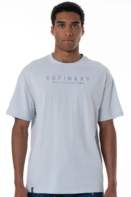 Layered Men's VestsOversized T-Shirt _ 153363 _ Light Blue