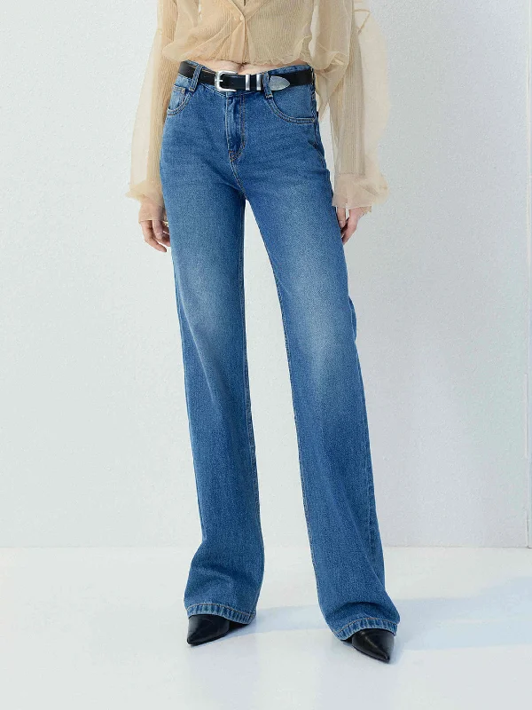 Everyday Casual Men's JeansMid Waist Full Length Jeans