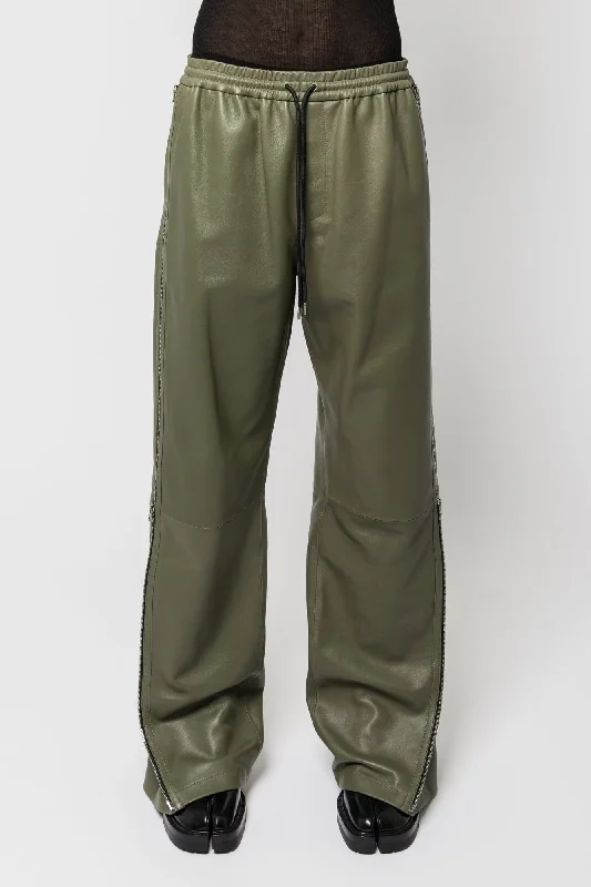 Men's Pants with Logo EmbossmentsAcne Studios Trousers in Dusty Green