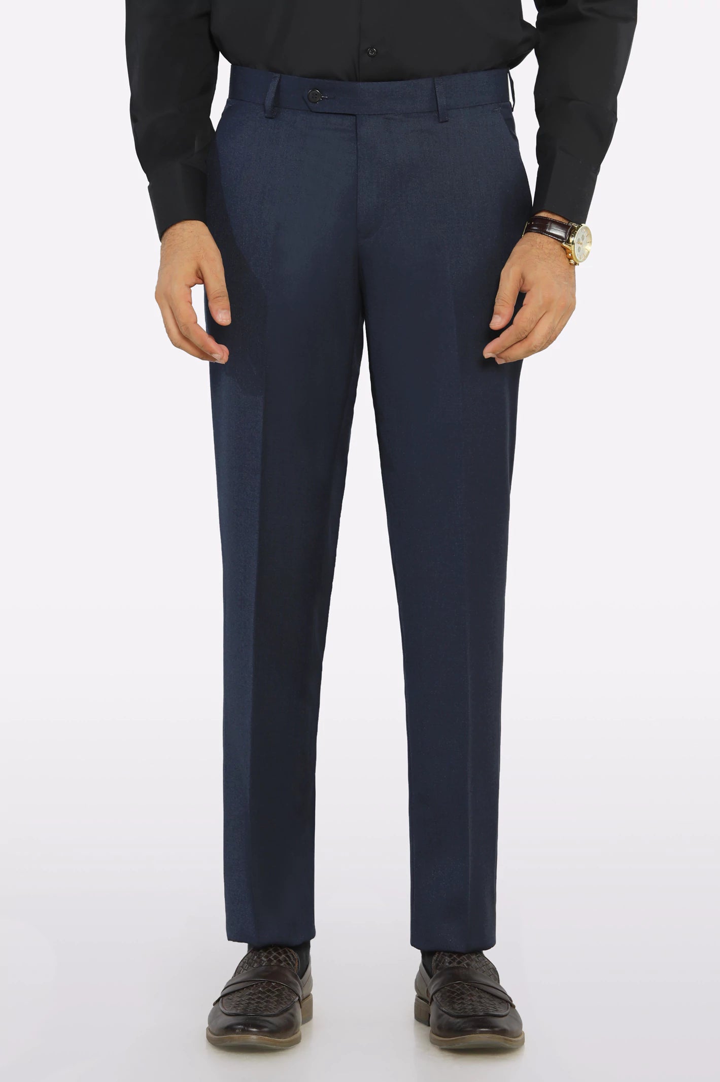 Navy Blue Smart Fit Formal Trouser