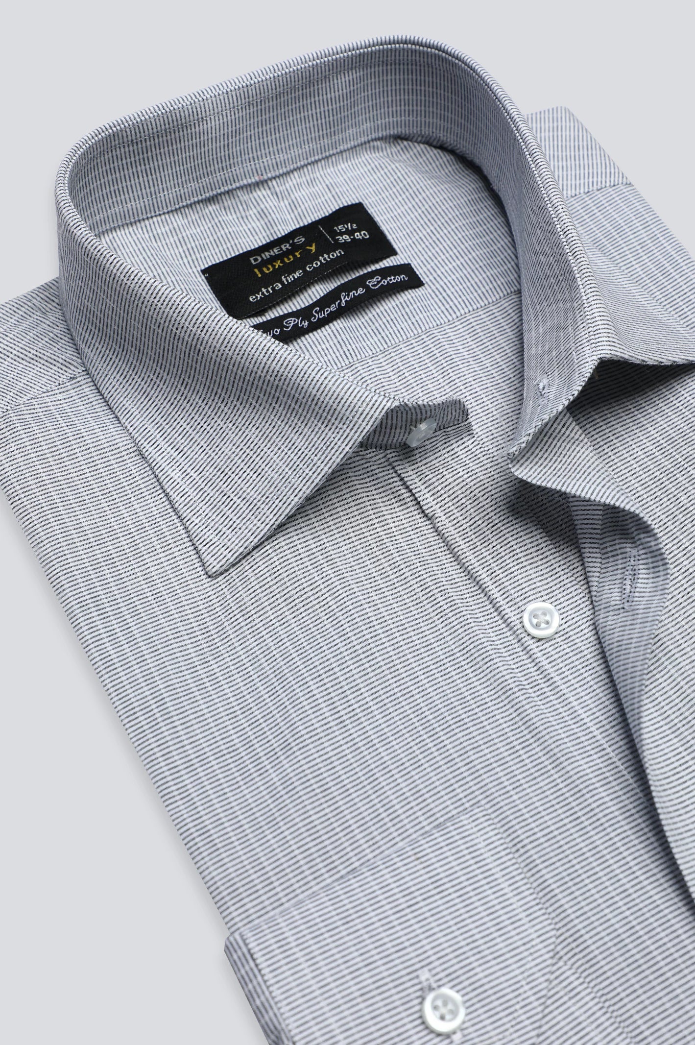 White Textured Formal Shirt
