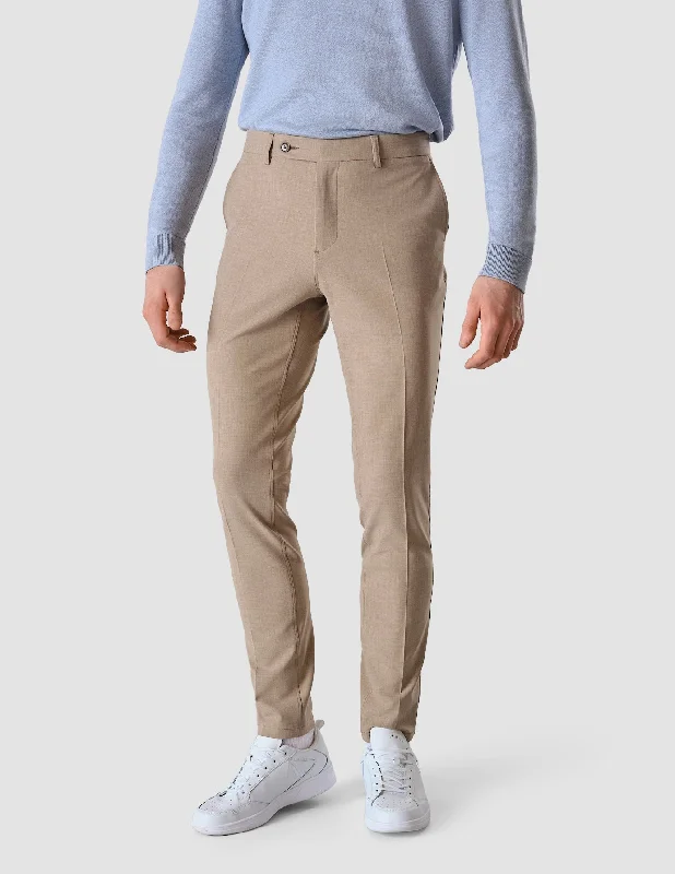 Men's Sweatpants for LoungingEssential Suit Pants Slim Sand Grain