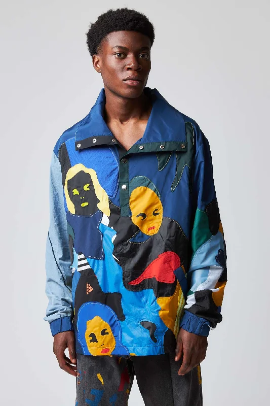 Men's Coats for City WearRecycled Windbreaker Popper Top