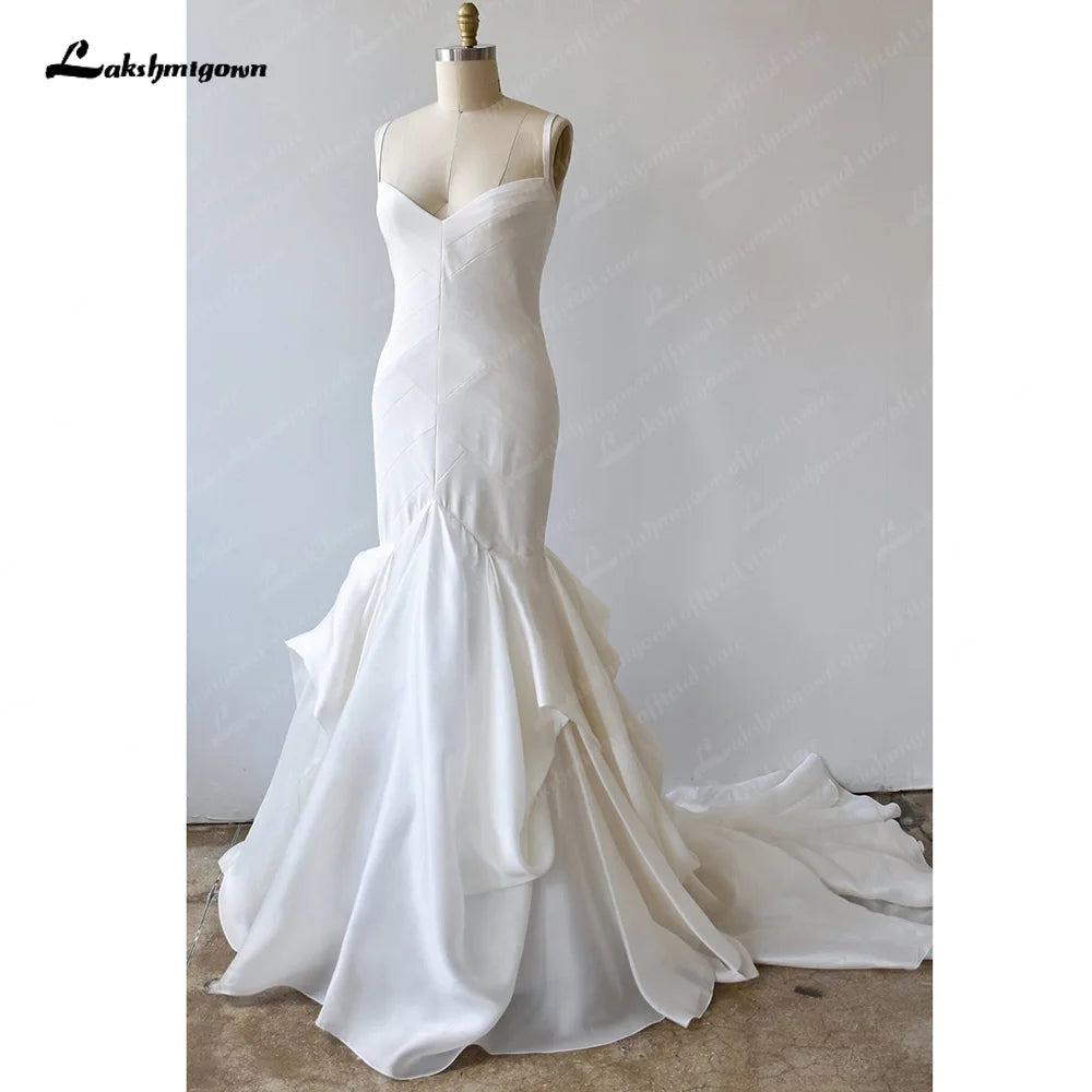 Roycebridal Elegant Sweetheart Mermaid Wedding Dresses Backless Bridal Gowns Custom Made Sweep Train Vestidos De Novia Roycebridal Elegant Sweetheart Mermaid Wedding Dresses Backless Bridal Gowns Custom Made Sweep Train Vestidos De Novia