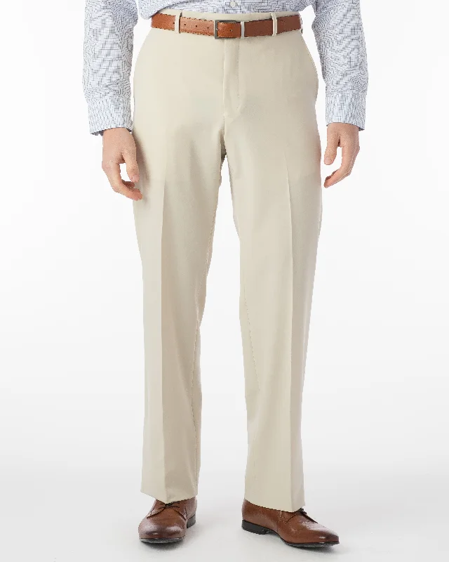 Men's Pants with Stretchable Fabric for FlexibilityBallin Pants - Dunhill Commuter Bi-Strech Gabardine - Cream Men's Pants with Stretchable Fabric for FlexibilityBallin Pants - Dunhill Commuter Bi-Strech Gabardine - Cream
