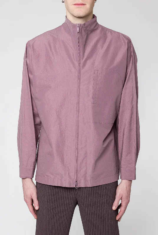 Men's Patterned Pants with ChecksHomme Plissé Issey Miyake Blank Shirt in Lavender