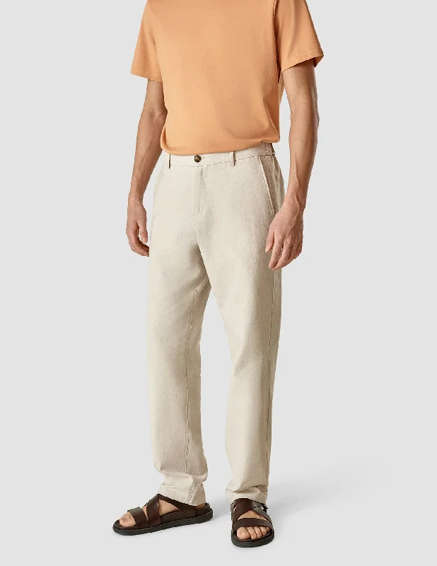 Men's Patterned Pants with Camouflage PrintsLinen Pants Relaxed Fit Sandshell