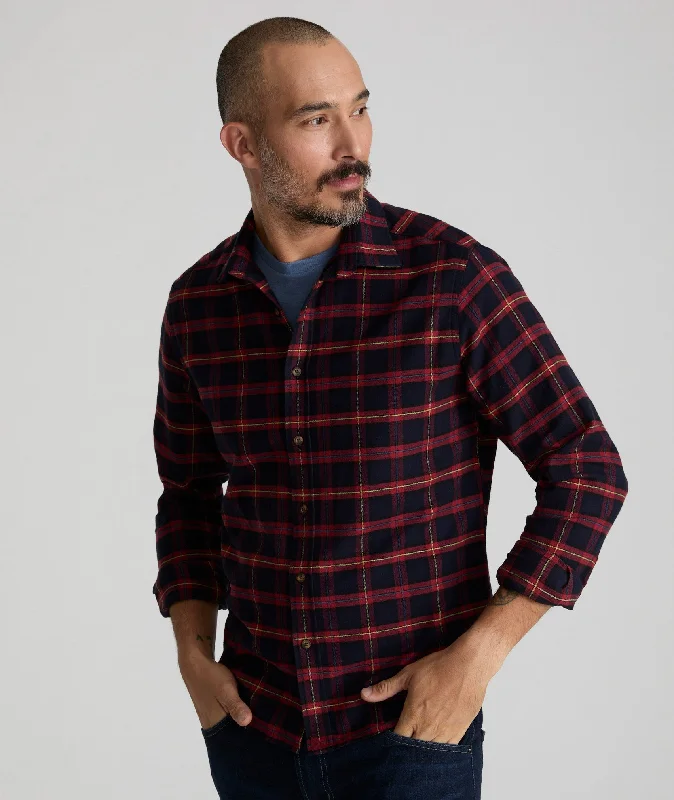 Breathable Men's Linen ShirtsFlannel Perkins Shirt