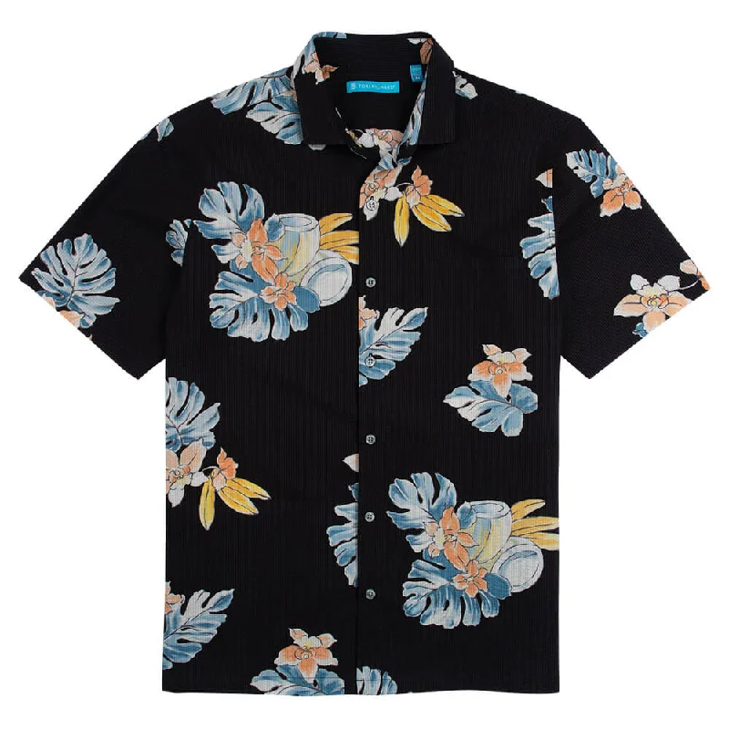 Men's Moisture-Wicking Shirts for All-Day ComfortTori Richard Hua Nui Cotton Pucker Lawn Camp Shirt - Black Men's Moisture-Wicking Shirts for All-Day ComfortTori Richard Hua Nui Cotton Pucker Lawn Camp Shirt - Black