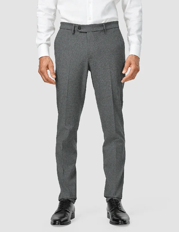 Men's Pants with SuspendersEssential Suit Pants Slim Dark Grey Melange