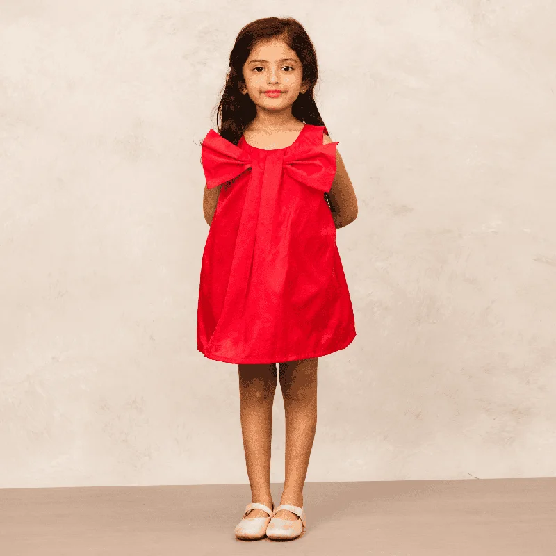 Pre-Order: Striking Red Taffeta Party Dress