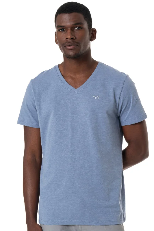 Men's Shirts with Full PlacketsBranded T-Shirt _ 151841 _ Blue