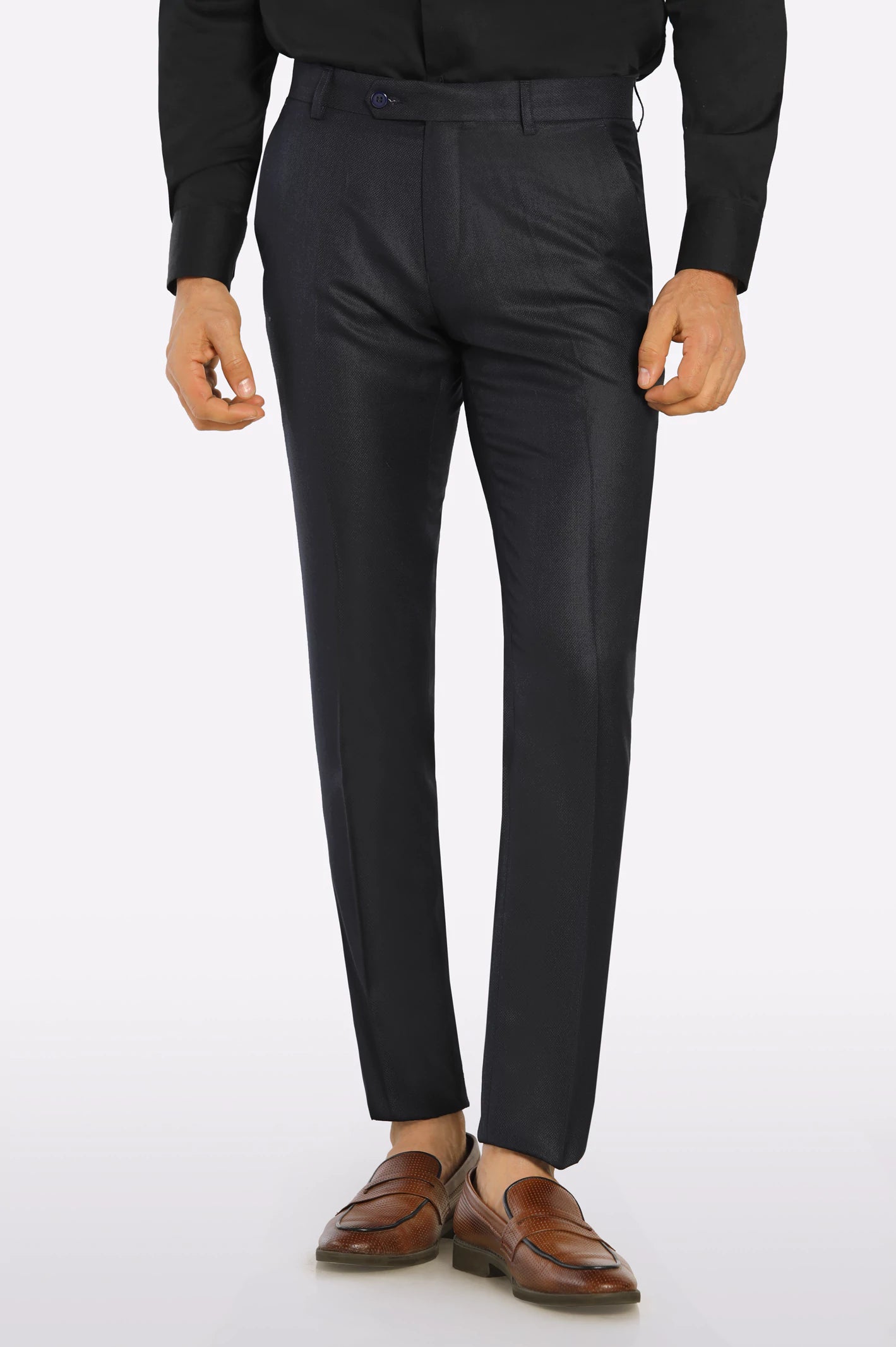 Navy Slim Fit Formal Trouser