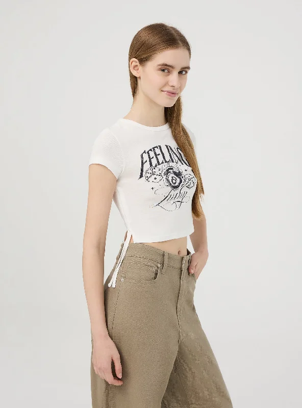 Men's Shirts with Raw-Edge HemlinesWoman Short-sleeved T-shirt
