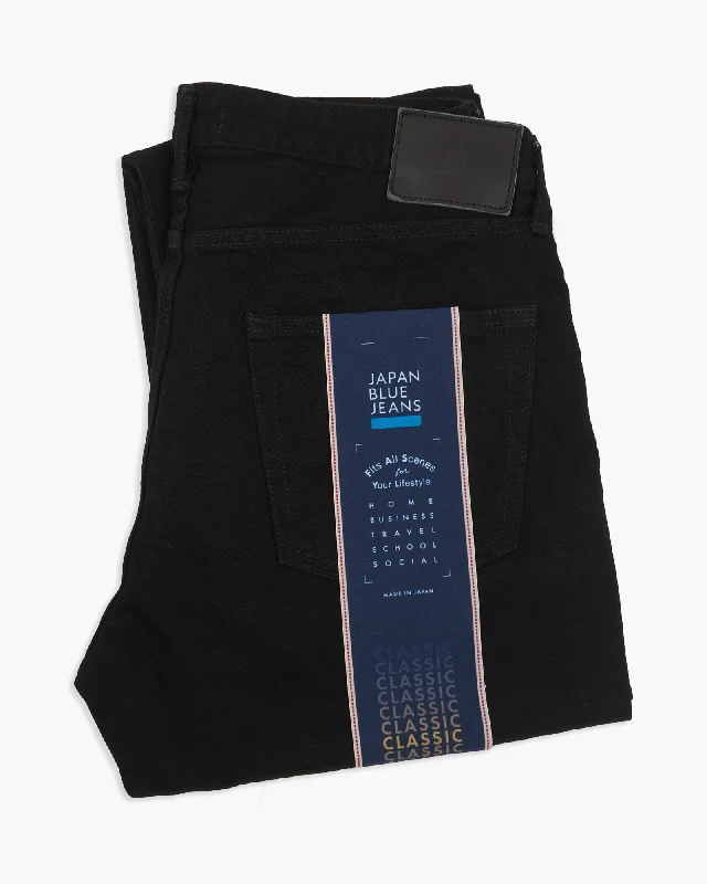 Durable Workwear Men's JeansJapan Blue J414 Classic Straight 14oz Black Selvedge Mens Jeans - Black Durable Workwear Men's JeansJapan Blue J414 Classic Straight 14oz Black Selvedge Mens Jeans - Black
