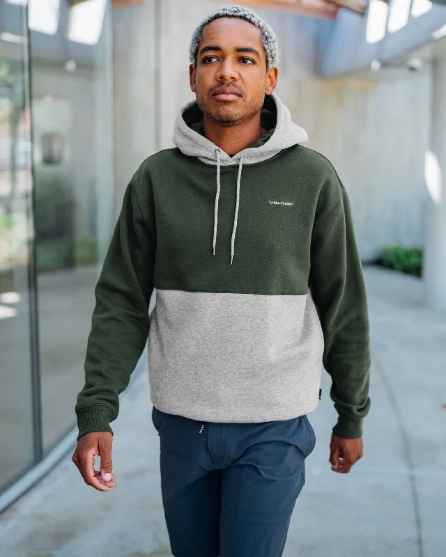 Modern Ripped and Distressed Men's JeansDivided Pullover Hoodie - Dark Forest